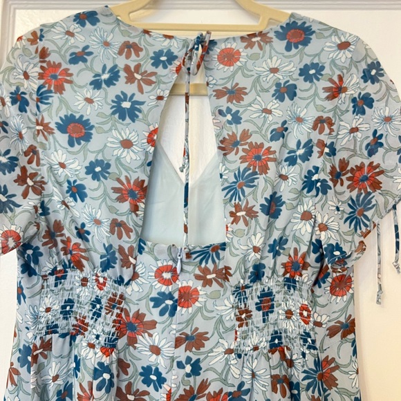 Madewell Open-Back Mini Dress in Wildflower Garden - Picture 8 of 9